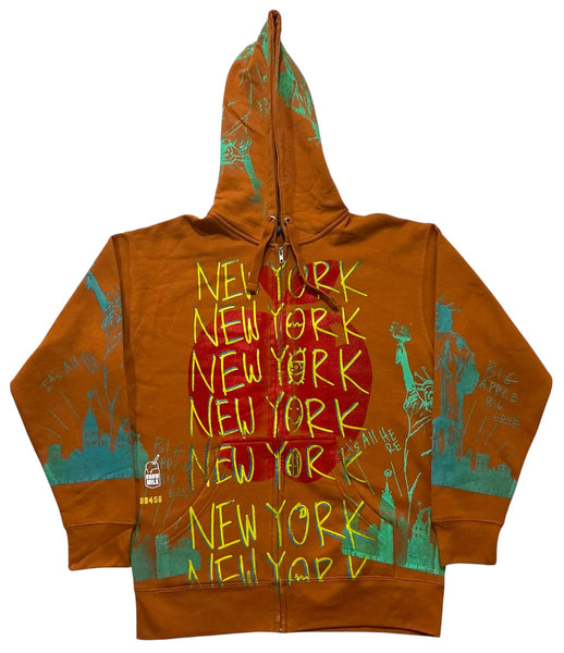 Big Apple Big Love Zip-Up Hoodie (Size Large)