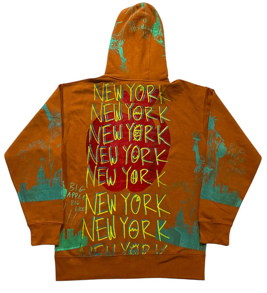 Big Apple Big Love Zip-Up Hoodie (Size Large)