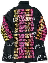 Load image into Gallery viewer, Life Is The Painting You Paint Overcoat (Size Large)
