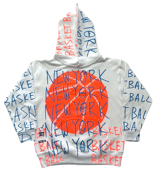 New York Basketball Hoodie (Size Youth Small)