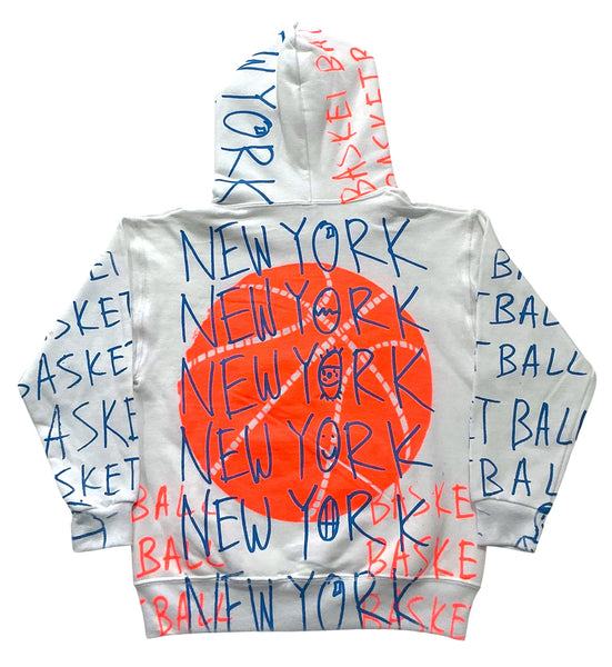 New York Basketball Hoodie (Size Youth Small)