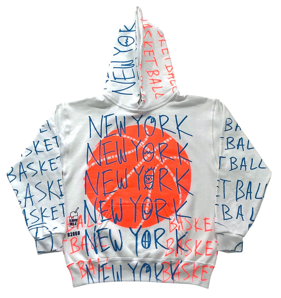 New York Basketball Hoodie (Size Youth Medium)