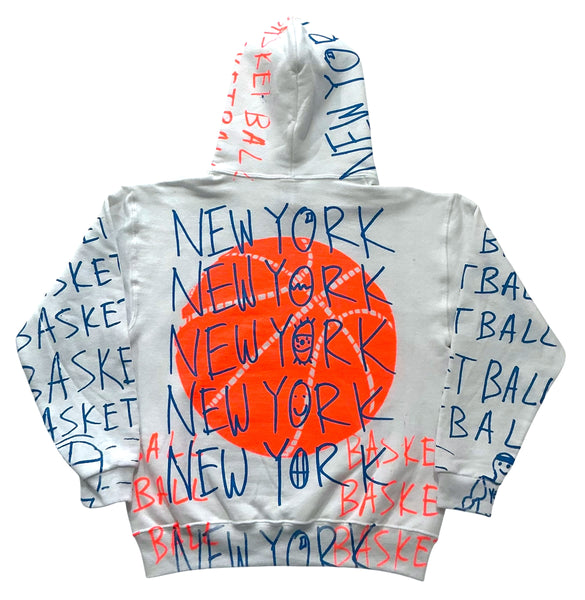New York Basketball Hoodie (Size Youth Medium)