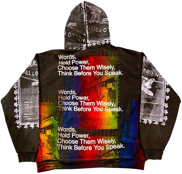 Words Hold Power 14.oz Hoodie (Size XL)