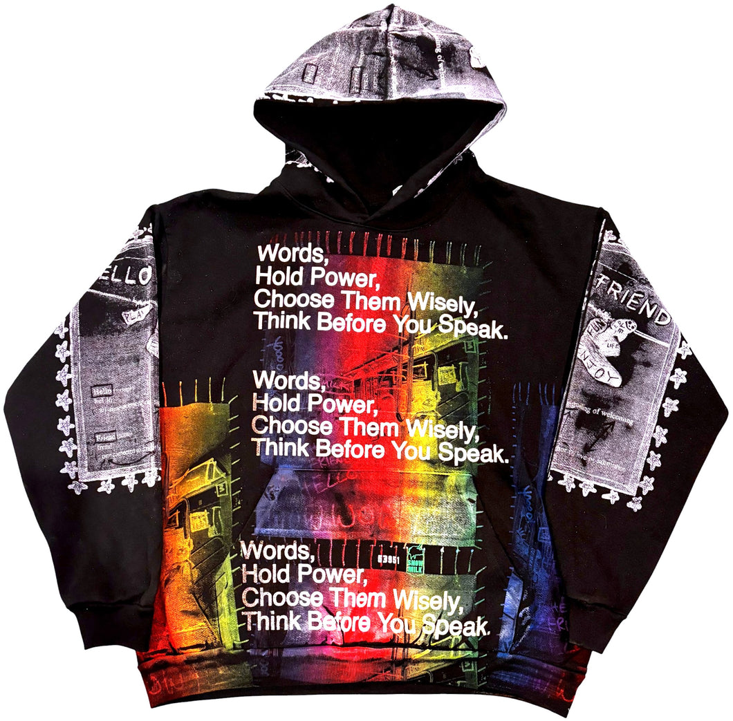 Words Hold Power 14.oz Hoodie (Size 2XL)