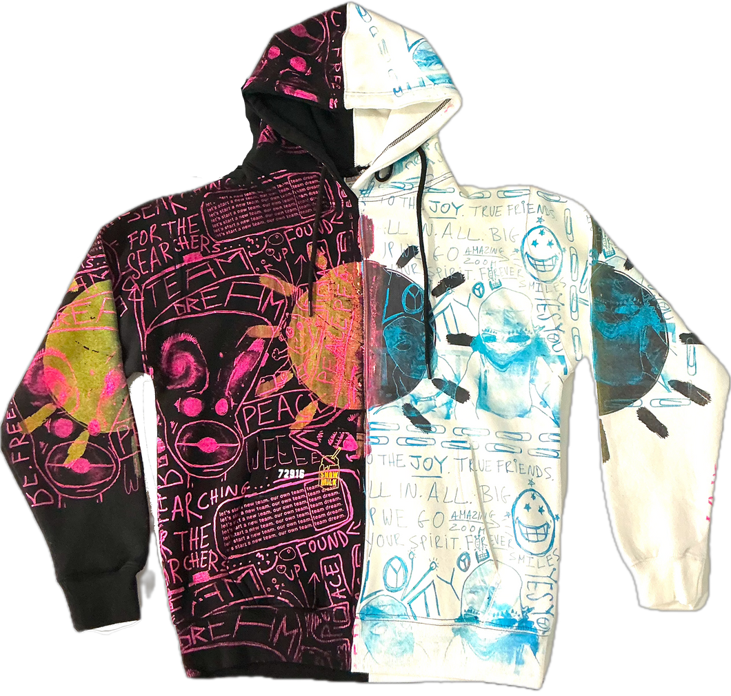 Searching For The Searchers Split Color Hoodie (Size Medium)