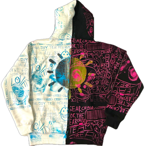Searching For The Searchers Split Color Hoodie (Size Medium)