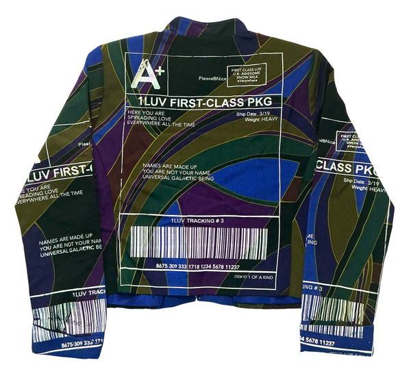 Positive Shipping Label Vintage Blazer (Size Women's Small)
