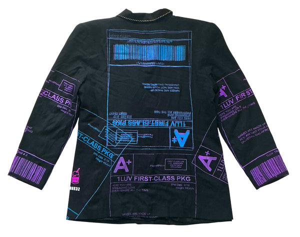Positive Shipping Label Vintage Blazer (Size Women's 12)