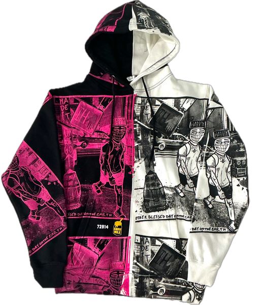 Another Blessed Day On The Earth Split Color Hoodie (Size Medium)