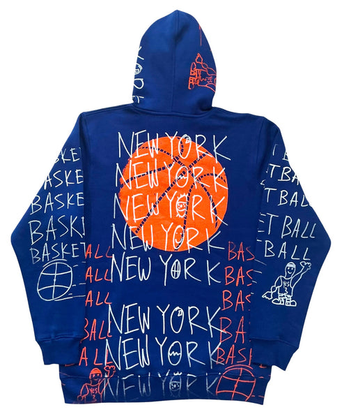 New York Basketball Hoodie (Size Large)