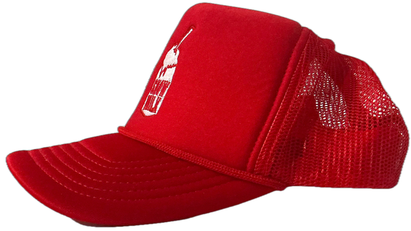 Snow Milk Foam Mesh-Back Trucker Hat