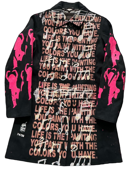 Life Is The Painting You Paint Overcoat (Size XS)