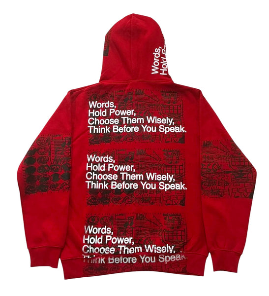 Words Hold Power Hoodie (Size Medium)
