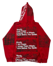 Load image into Gallery viewer, Words Hold Power Hoodie (Size Medium)
