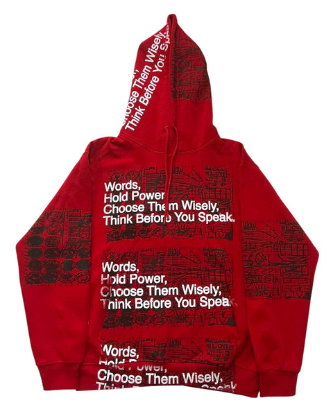 Words Hold Power Hoodie (Size Medium)