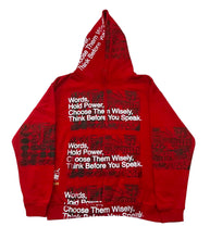 Load image into Gallery viewer, Words Hold Power Hoodie (Size Large)

