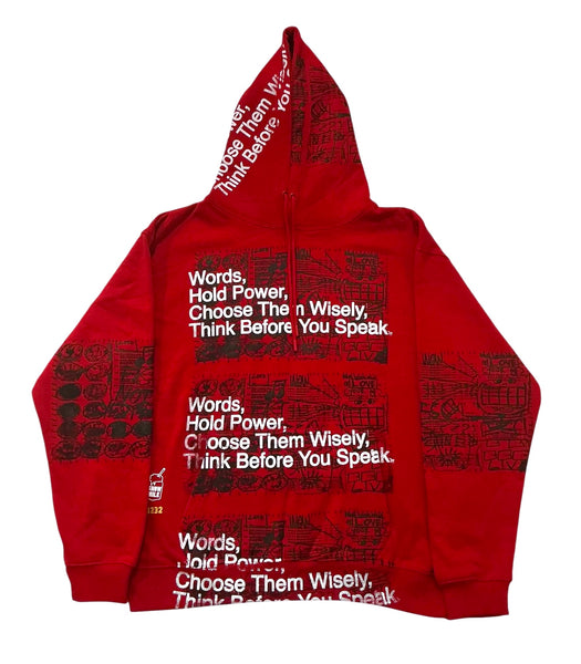 Words Hold Power Hoodie (Size Large)