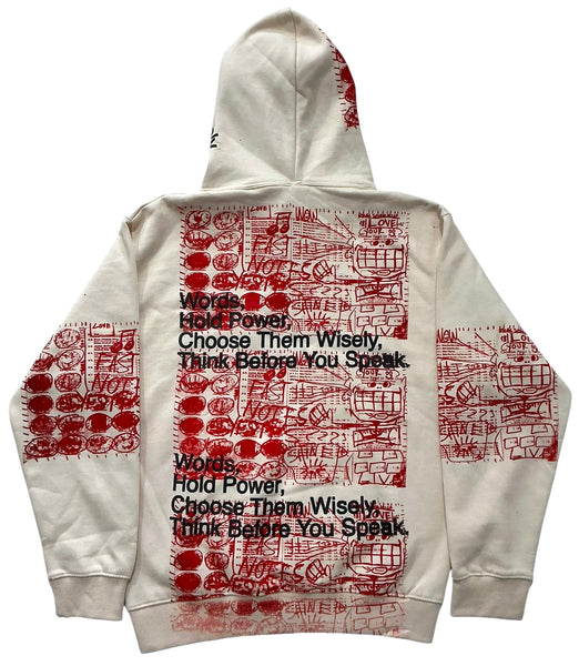 Words Hold Power Hoodie (Size Medium)