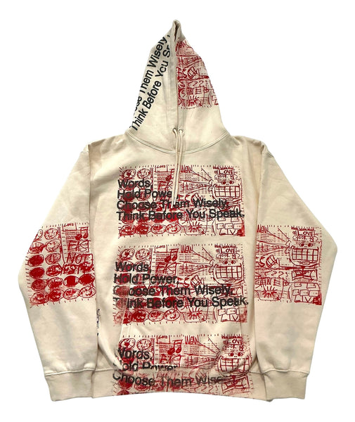Words Hold Power Hoodie (Size Large)