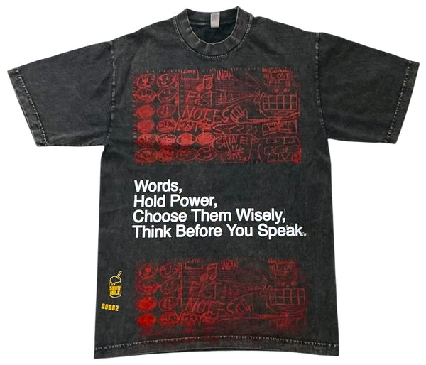 Words Hold Power 6.5oz Tee (Size Small)