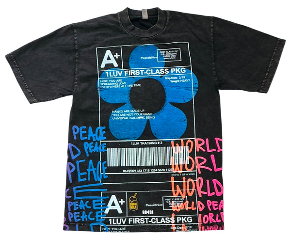 Positive Shipping Label 6.5oz Tee (Size Large)