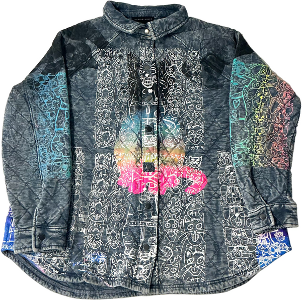 Cats & Dogs Button Up Jacket (Size XL)