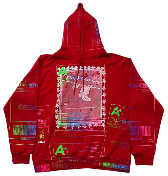 Hello Friend Hoodie Hoodie (Size Large)