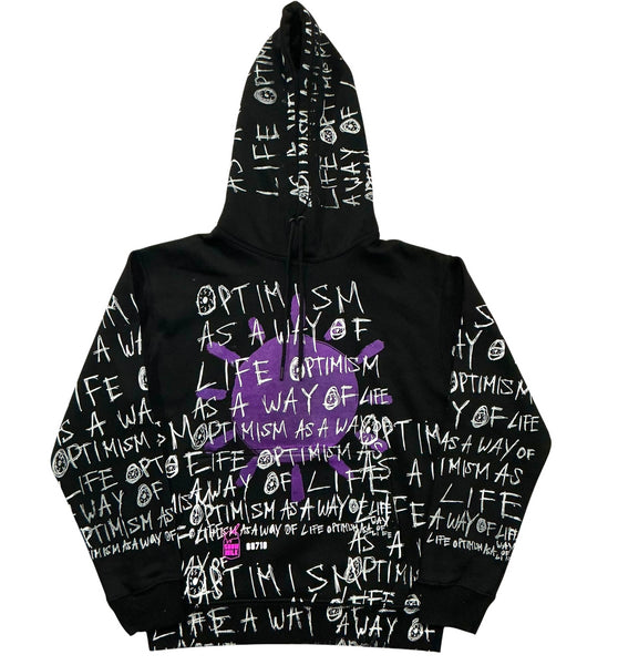 Optimism As A Way Of Life Hoodie (Size Small)
