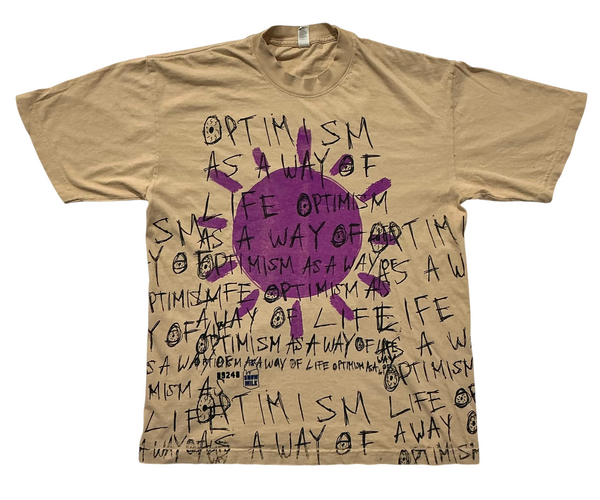 Optimism As A Way of Life 6.5oz Tee (Size Medium)