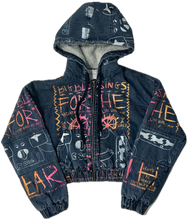 Load image into Gallery viewer, Earth Blessings Denim Jacket (Size Small)
