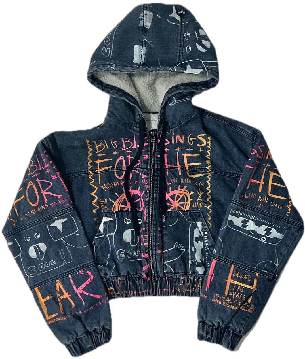 Earth Blessings Denim Jacket (Size Small)