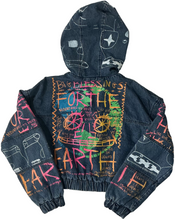 Load image into Gallery viewer, Earth Blessings Denim Jacket (Size Small)

