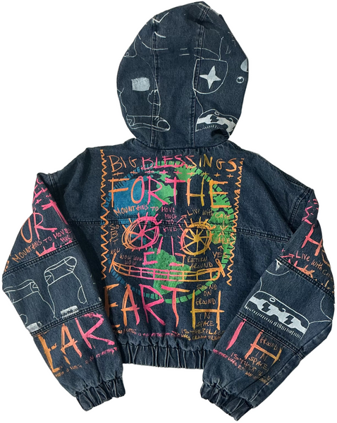 Earth Blessings Denim Jacket (Size Small)
