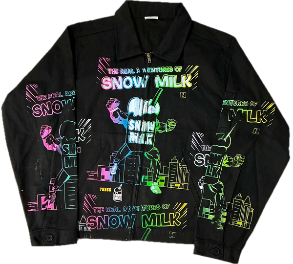 Snow Milk Comic Book Workwear Jacket (Size XLarge)