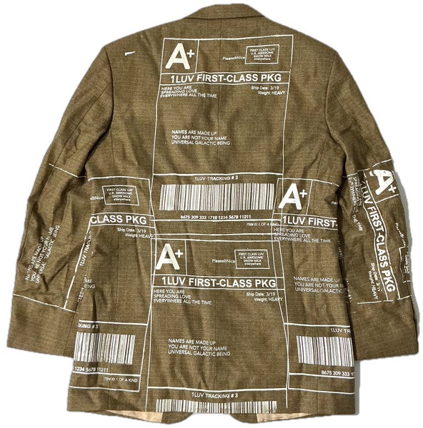 Positive Shipping Label Blazer (Size 40L)
