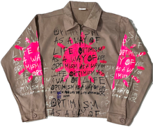 Load image into Gallery viewer, Optimism as a Way of Life Workwear Jacket (Size Large)
