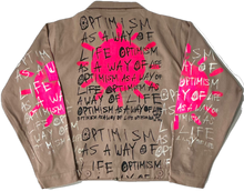 Load image into Gallery viewer, Optimism as a Way of Life Workwear Jacket (Size Large)
