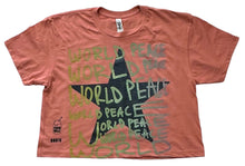 Load image into Gallery viewer, World Peace Crop Top (Size Small)
