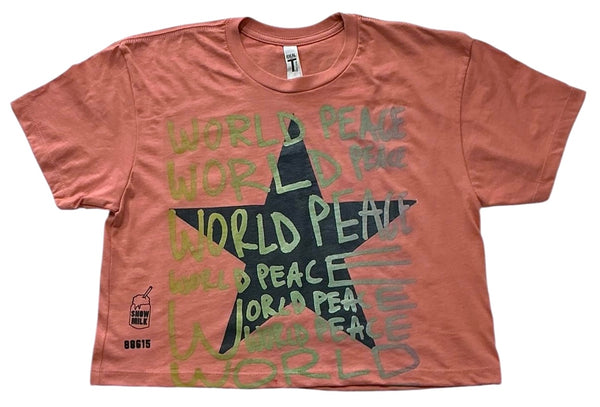 World Peace Crop Top (Size Small)