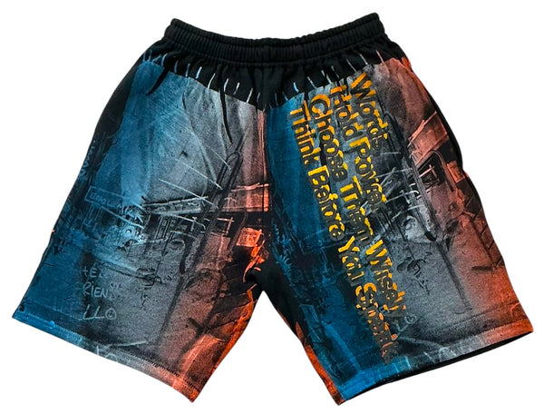 Words Hold Power Shorts (Size Small)