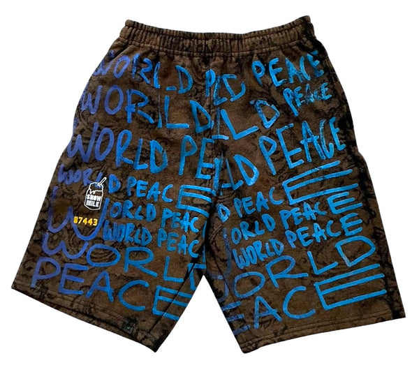 World Peace Curtains Bleached Shorts (Size Small)