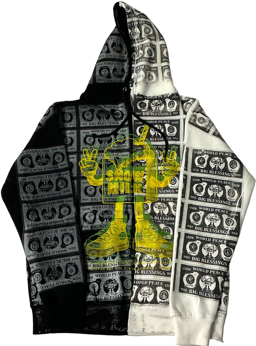 Big Blessings Bucks Split Color Hoodie (Size Medium)