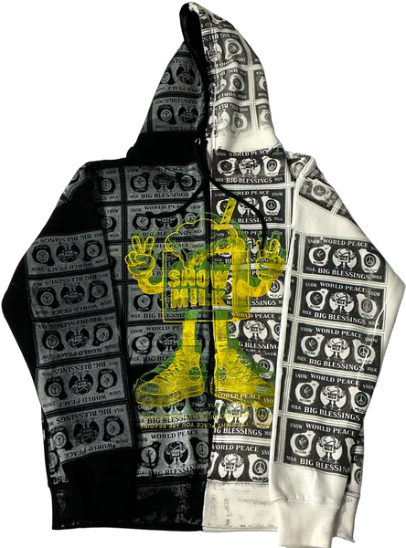 Big Blessings Bucks Split Color Hoodie (Size Medium)