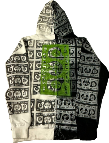 Big Blessings Bucks Split Color Hoodie (Size Medium)