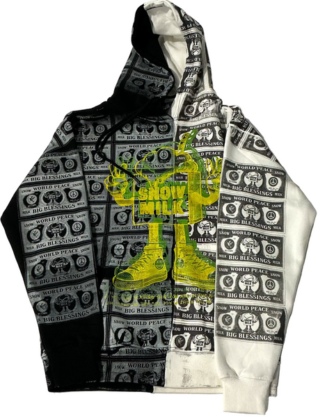 Big Blessings Bucks Split Color Hoodie (Size Medium)