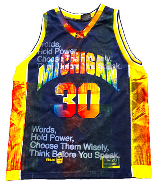 Michigan Basketball X Snow Milk NCAA Jersey (Size L)