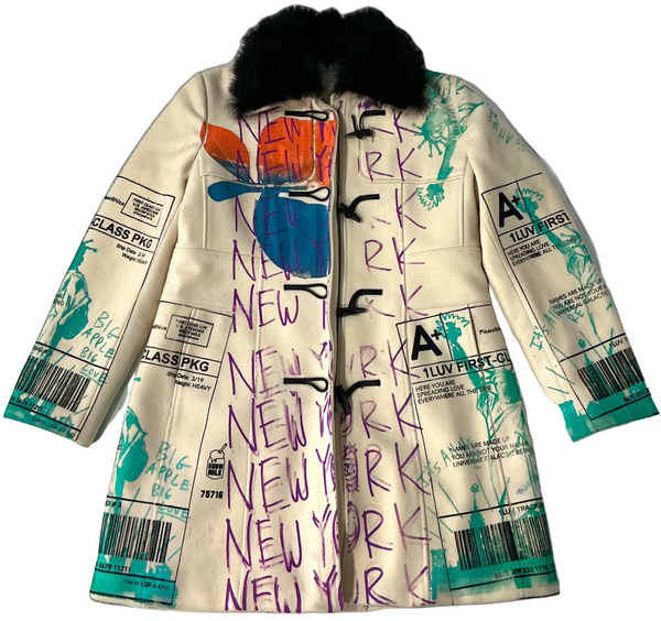 Big Apple Big Love Overcoat (Size Large)