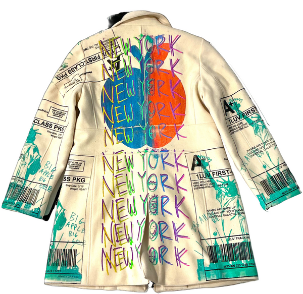 Big Apple Big Love Overcoat (Size Large)