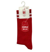 Load image into Gallery viewer, Snow Milk Socks (Red / White)
